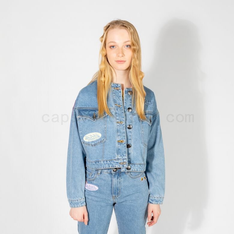 (image for) Sale Online Von Dutch Originals -Nima Oversized Jeansjacke, blue F0817888-01665